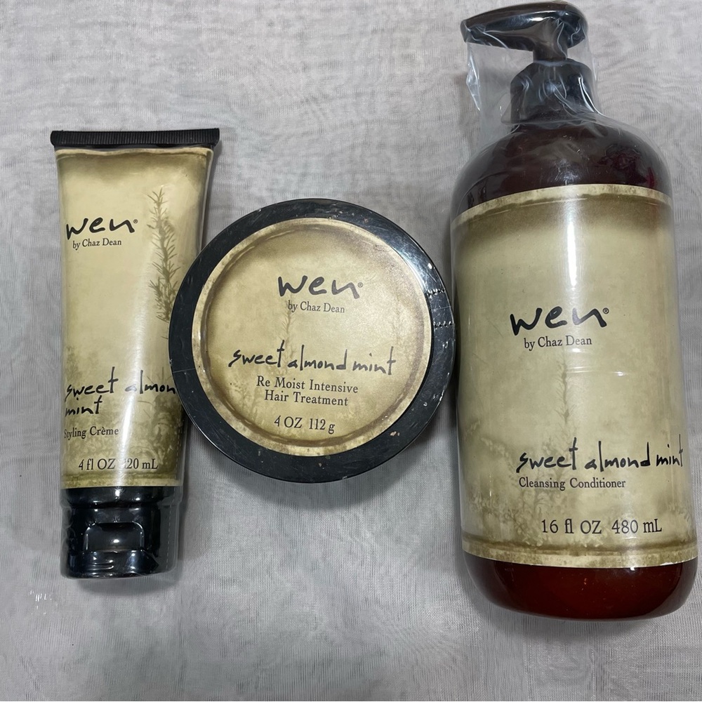 WEN Sweet Almond Mint Hair Care Trio 💇‍♀️High End Products by Chaz Dean ✨